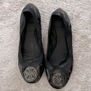 Tory Burch - Black Patent Leather Flats - 9